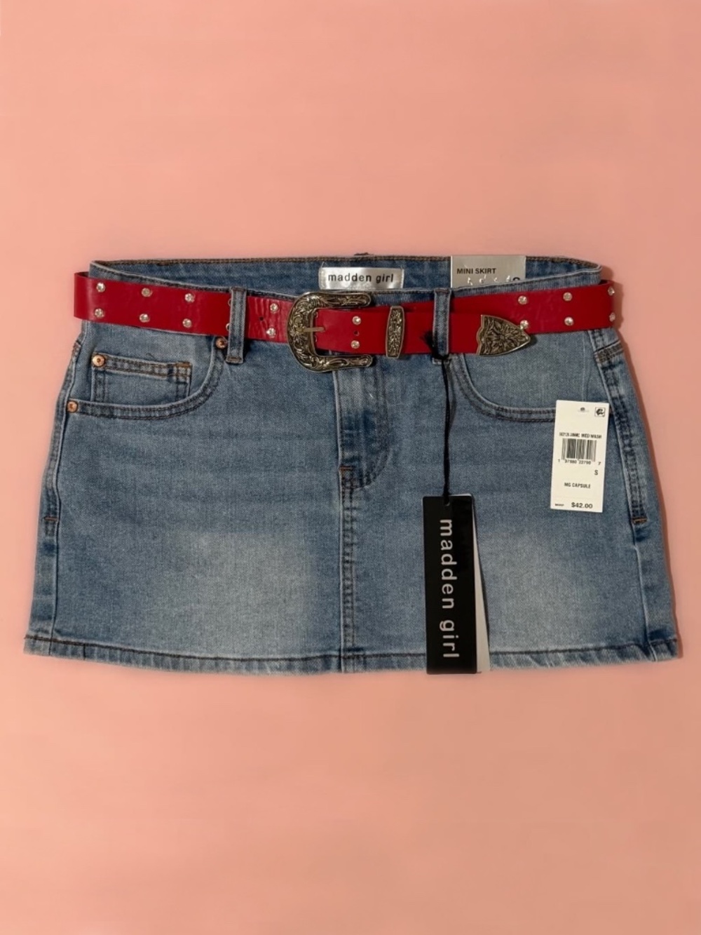Madden Girl Denim Mini Skirt